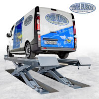 Twin Busch TWSA-50U-400-G Auffahrscherenhebebühne 5,0 t Unterflur bodeneben mit Radfreiheber 2200 mm LED und Gelenkspieltester