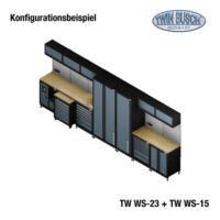 Twin Busch TWWS23 Werkstatt Schranksystem erweiterbar mit TWWS15 Konfigurationsbeispiel