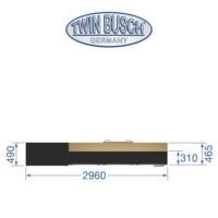 Twin Busch TWWS23 Werkstatt Schranksystem Abmessungen Ansicht von oben